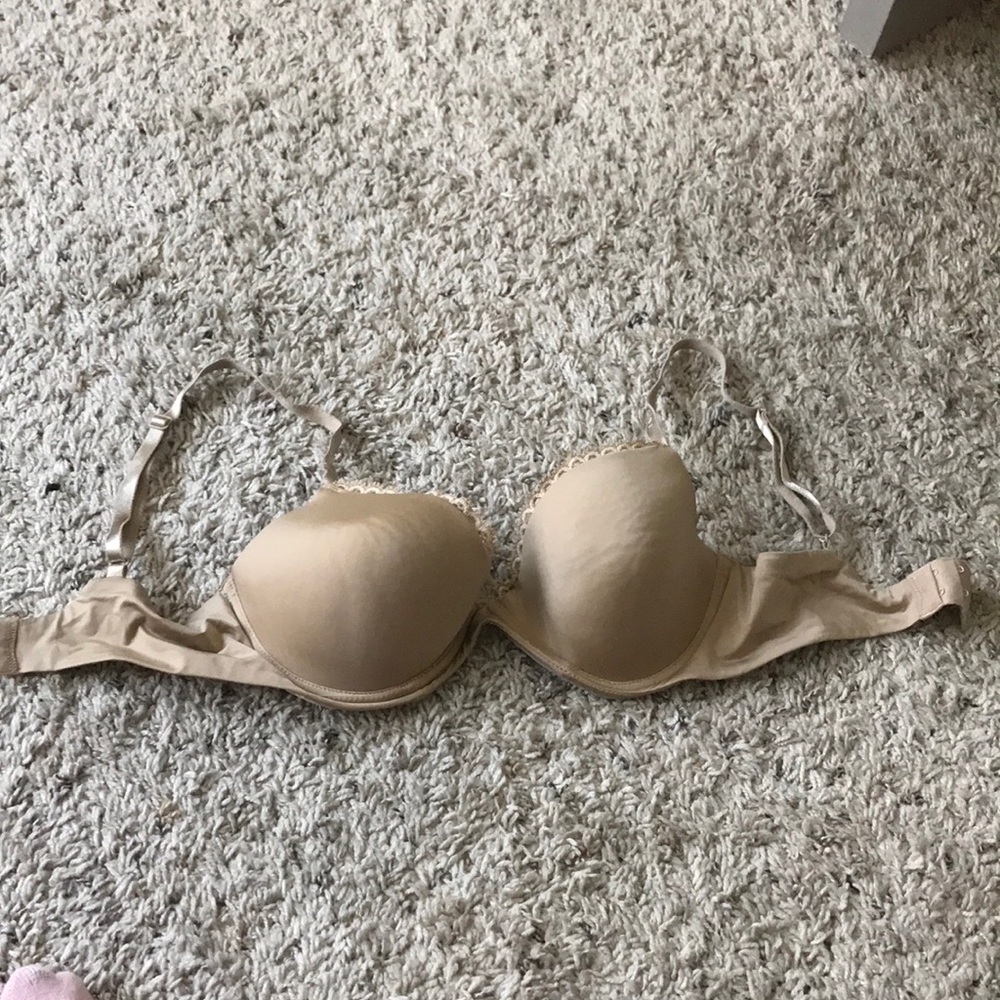 Calvin Klein’s tan lightly push up bra